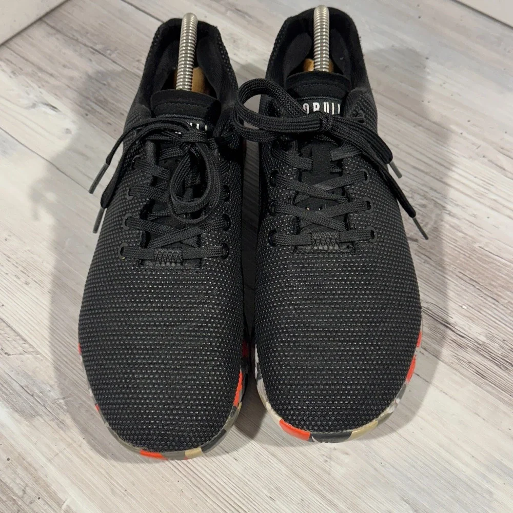 Nobull Superfabric Gun Athletic Trainer Shoes Sneakers Black‎ Red Mens Size 8.5